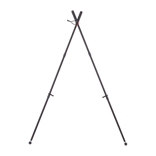 BOG Shooting Stick erbjuder stabilitet och hållbarhet med sin robusta aluminiumkonstruktion och justerbara benklipp för smidig transport och lägre höjd.