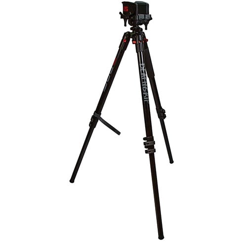 BOG™ DeathGrip Aluminium Tripod erbjuder oslagbar stabilitet och hållbarhet, med en patenterad clamp som säkrar ditt vapen handsfree för enklare jakt.