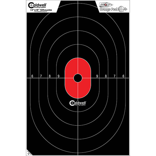 Caldwell® Silhouette Flake Off Targets är perfekta för att förbättra dina defensiva skjutskickligheter med hög synlighet och 2:1 storleksförhållande.