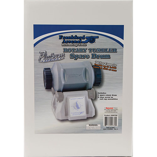 Behöver du mer kapacitet? Frankford Arsenal Platinum Series Spare Rotary Tumbler Drum är den perfekta tillägget för högkapacitetsladdare.