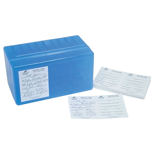 Frankford Arsenal Pistol och Rifle Reloader's Labels är perfekta för att enkelt dokumentera viktiga data om dina handladdningar, lätta att ta bort och passar utmärkt i plastammunitionslådor.