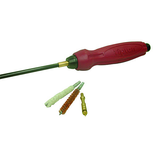 Tipton Deluxe 1-Piece Carbon Fiber Cleaning Rod 17 Cal erbjuder en hållbar, repfri rengöring med ergonomiskt handtag och utmärkt flexibilitet för effektiv användning.