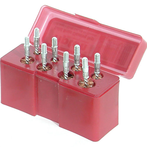 Tipton 8-delars set med bronspenslar för handgun, i en hållbar låda. Specifika för kaliber .22 - .47/48, med premium material som tål moderna lösningar.