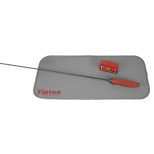 Tipton Maintenance Mat är perfekt för rengöring av vapen, med vadderad neopren som skyddar finishen och absorberar olja och lösningsmedel. Handtvättbar och lätt att rulla.