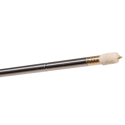 Tipton Pistol Pellet Kit erbjuder hållbara komprimerade filtpellets för effektiv rengöring, med kaliberanpassad nickelpläterad jag för optimal passform.