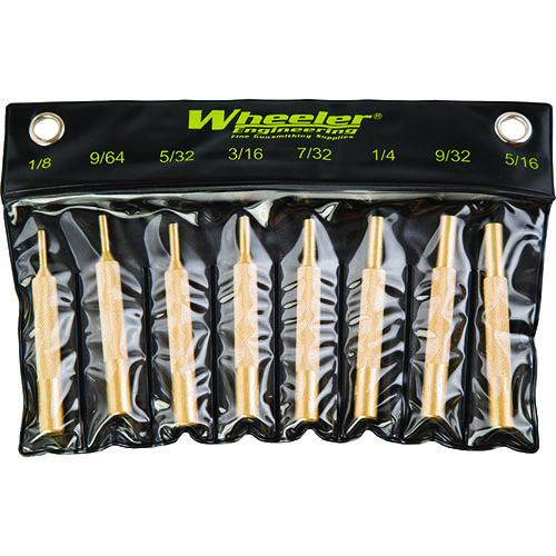 Wheeler Brass Punch Set innehåller 8 olika storlekar (1/8