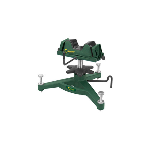 Caldwell The Rock™ Deluxe Shooting Rest erbjuder stabilitet för noggranna skott, vilket gör den idealisk för att testa din rifles och ammunitionens precision.