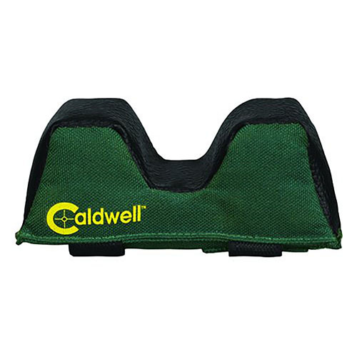 Caldwell Universal Front Rest Bag erbjuder snabb installation med hook and loop, säker stöd med läder och formbeständig polyester - den bästa skjutväska på marknaden.