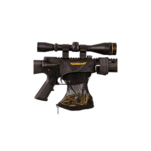 Caldwell AR-15 Brass Catcher fångar .223 hylsor effektivt, skyddar skytteområdet och förhindrar att varm hylsa landar på skytten, med plats för 30 hylsor.