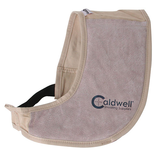 Caldwell Field Recoil Shield erbjuder lättviktsdesign, snabb montering, justerbar passform och 1/4" energidämpande pad för optimal recoil-skydd.