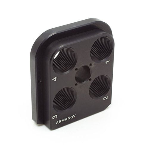 ARMANOV Dillon RL550 ToolHead erbjuder Zero Play och Free Float för optimal die-justering, vilket ger mer koncentrisk ammunition och högre precision.