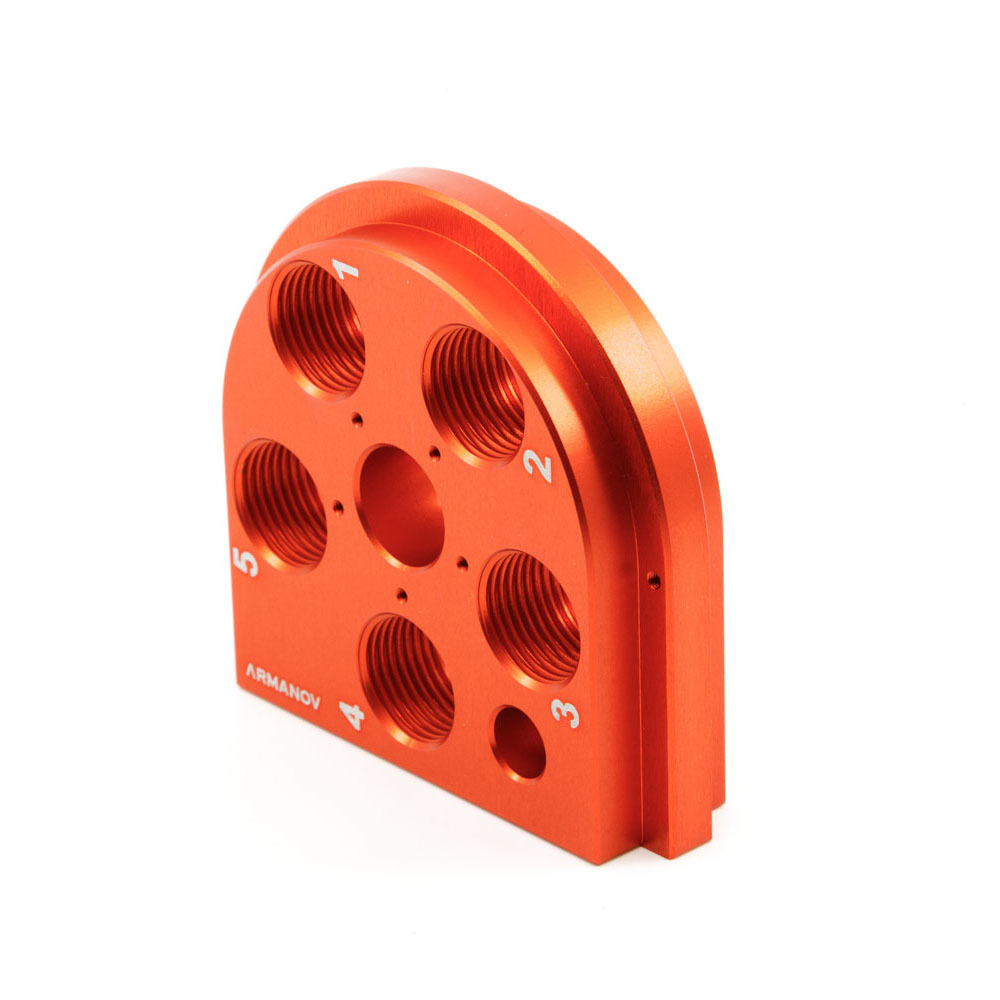 ARMANOV Dillon 650 Toolhead erbjuder Zero Play och Free Float-funktioner för optimal centreringsprecision och mer koncentrisk ammunition.