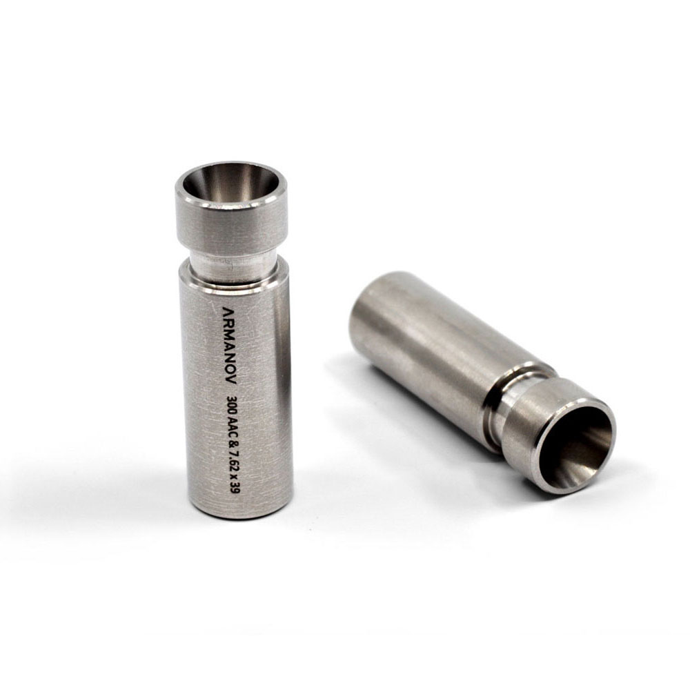 ARMANOV Powder Funnel för Dillon underlättar omladdning av 300 AAC Blackout och 223 Remington. Passar alla Dillon powder measures och är enkel att byta.