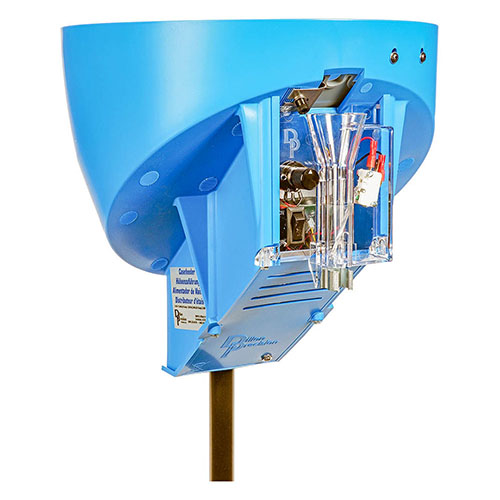 Dillon XL750/XL650 Casefeeder är en elektrisk och variabel hastighetsmatning som automatiskt orienterar och fyller patronröret, vilket sparar tid och arbete.