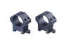 ERATAC Two-Piece Ring Mounts erbjuder robust konstruktion i flygplansklassad aluminium, snabba fästealternativ och anpassningsbar rail tension för perfekt passform.