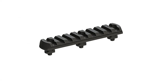 ERATAC M-LOK Picatinny-Rail med 9 slots ger en flexibel och säker montering av tillbehör på din plattform, vilket förbättrar funktionalitet och anpassning.