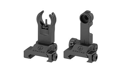 ERATAC Backup Sights erbjuder en robust och kompakt lösning för nödsituationer, med CNC-bearbetad aluminium och en innovativ pivotmekanism för maximal hållbarhet.