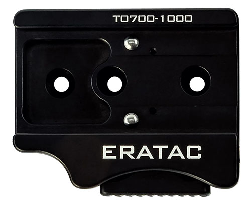 Ball-Locking Slider för ERATAC ARCA Rail erbjuder nollspel och en innovativ låsmekanism för perfekt stabilitet, samt snabb och enkel frigöring med en hand.