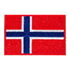🇳🇴 ULFHEDNAR Velcro-Patch med norska flaggan i röd, vit och blå. Perfekt för att visa ditt norska arv! Storlek: 4x6cm. Lär dig mer och beställ idag!