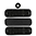 QORE PERFORMANCE, INC. IceVents Classic Gun/Duty Belt Pads -Black - 3-pack