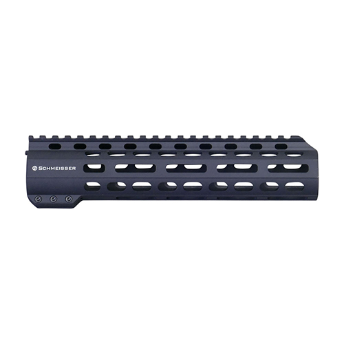 SCHMEISSER Handguard Free Float M-Lok erbjuder hög precision och stabilitet med en elegant Slim-Line design, M-Lok fästen och hållbara HELICOIL insatser.