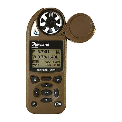 Kestrel 5700 Elite erbjuder exakt mätning av 15 miljöparametrar, Bluetooth LiNK, och tillgång till Litz-biblioteket för noggranna ballistiska beräkningar.