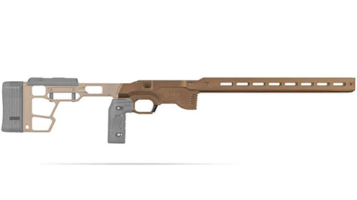 ACC Premier GEN2 erbjuder överlägsen stabilitet, anpassningsbar ergonomi och snabb installation, perfekt för konkurrensskytte och moderna rimfire-tävlingar.