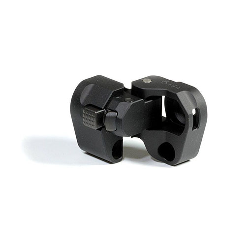 MDT Folding Buttstock Adapter ger ökad anpassningsförmåga för förvaring och transport, med 1-vägs lås för stabilitet vid skytte och 2-vägs lås för säker hopfällning.