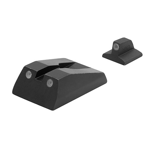 MEPROLIGHT® Tru-Dot® natt siktet förbättrar träffsäkerheten med över 85% i låg belysning, med tre tydliga punkter för dag- och nattsikt.