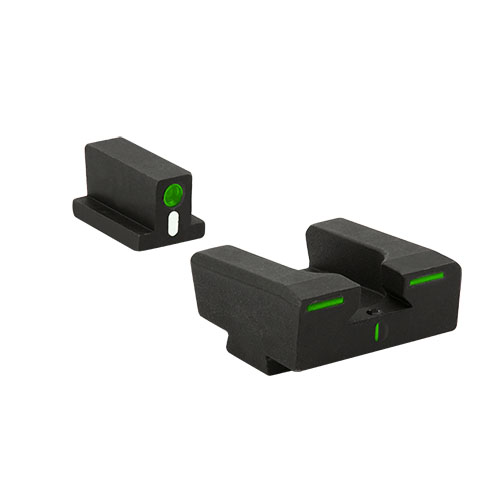 MEPROLIGHT Tru-Dot R4E ger överlägsen sikt med självlysande nattsikter för GLOCK, vilket ökar träffsäkerheten med över 85% i alla ljusförhållanden.