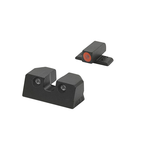 HYPER BRIGHT™ ger överlägsen synlighet i alla ljusförhållanden med tritium och fluorescerande ringar, alltid på, underhållsfri och extremt hållbar.