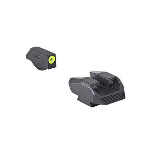 HYPER BRIGHT™ sikten erbjuder oöverträffad synlighet dag som natt, med tritium och fluorescerande ringar för snabbare målsökning och hållbarhet.