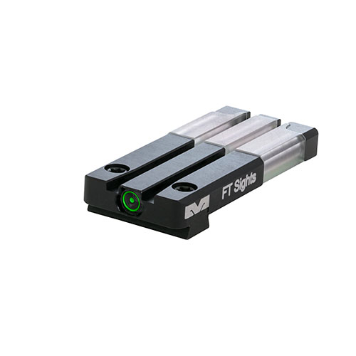 Mepro FT Bullseye™ sikten erbjuder snabb, intuitiv sikte med fiberoptik och tritium, perfekt för alla ljusförhållanden och tål hård användning.