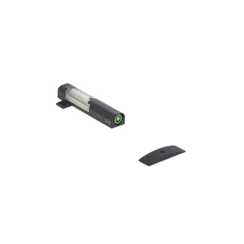 MEPRO FT Bullseye™ sikt är snabb, ljusstark och intuitiv med fiberoptik och tritium för alla ljusförhållanden, perfekt för pistoler som Glock och Smith & Wesson.