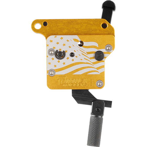 M700 Calvin Elite Pro är en högpresterande tvåstegsavtryckare för tävlingsskyttar, med justerbar avtryckarsko och ultralätt drag för optimal precision.