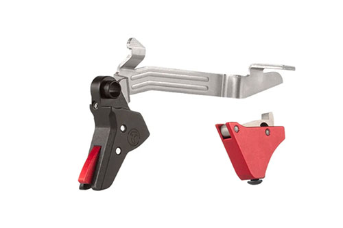 Timney Alpha Competition Trigger ger en lättare avtrycksvikt på 3 lb, enkel installation och pålitlighet för Glock-modeller utan malfunktioner.