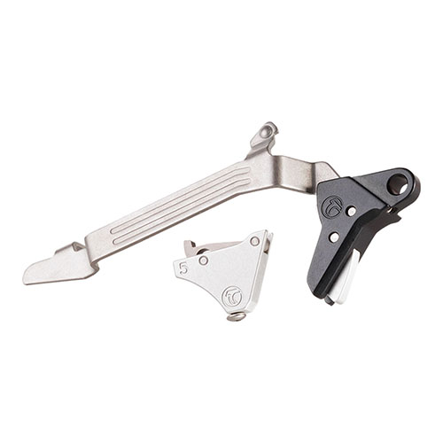 Timney Alpha Competition Trigger för Glock Gen 5 erbjuder en 3 lb avtrycksvikt, hög precision, låg friktion och pålitlighet utan behov av underhåll.