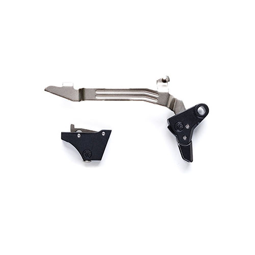 Timney Alpha Competition Trigger för Glock Gen 3-4 erbjuder ett avtryck på 3 lb, med låg friktion och enkel installation för tävlingsbruk.