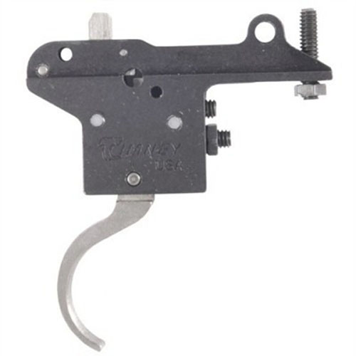 Timney Winchester 70 trigger erbjuder justerbart avtryck från 1-4 lb, med en nickelpläterad avtryckare för smidig funktion och korrosionsbeständighet.