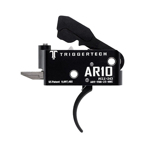 TRIGGERTECH AR10 erbjuder en pålitlig och exakt trigger med Frictionless Release Technology™, kort tvåstegsdrag och överlägsen hållbarhet i tuffa miljöer.