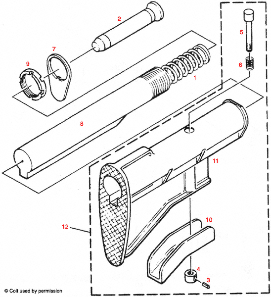 Colt® AR-15 Sliding Buttstock Assembly 