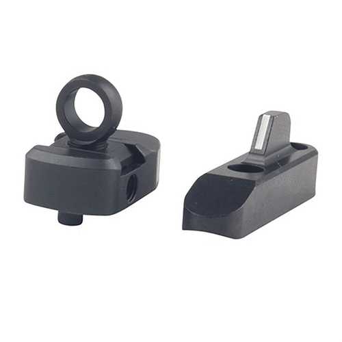 MARLIN 336/1894/30AS Ghost Ring Sight Set erbjuder snabbare sikte med justerbar rear sight och lätt installation utan borrning, perfekt för jägare och tävlingsskyttar.