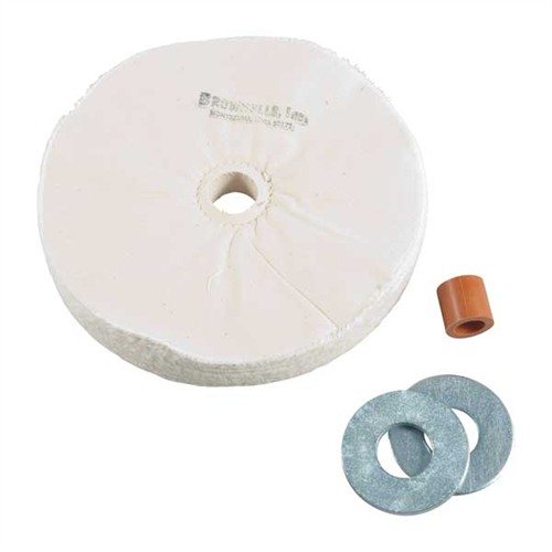 Ekonomisk och lättanvänd 1" tjock muslinpoleringshjul, motsvarar 4-1/2, 20-lagers hjul, perfekt för effektiv slipning och polering.