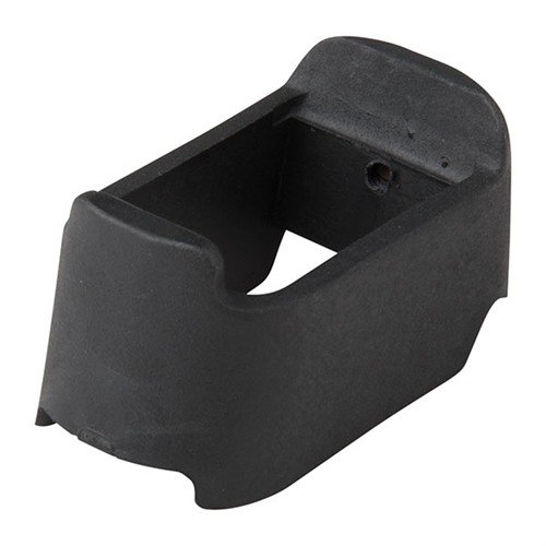 Grip Extender för Glock® 19/23 gör att du kan använda fullstora magasin i kompakta pistoler, vilket ökar komforten och förbättrar kontrollen vid skott.