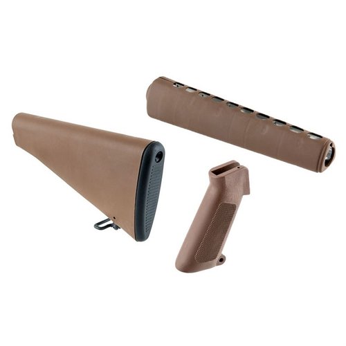 Återskapa en amerikansk klassiker med Brownells M16A1 möbelset, perfekt för retro-riflen med stiliga detaljer och flera färgalternativ.