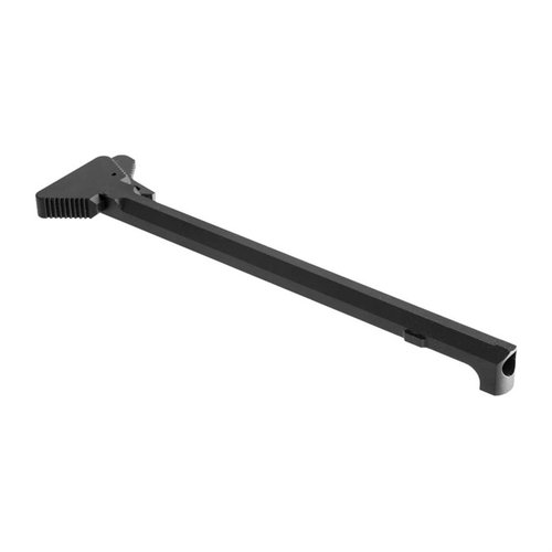 Brownells Retro AR-15 Triangle Charging Handle är en exakt replika av den klassiska 601-modellen, tillverkad av högkvalitativ 6061 T6 aluminium med korrekt triangelform.