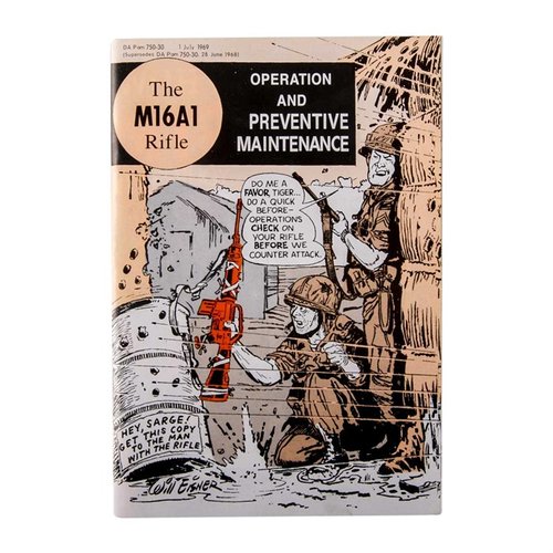 Få en nostalgisk känsla med "The M16A1 Rifle: Operation and Preventative Maintenance" - en 30-sidig manual med viktiga instruktioner för din retro AR-15.