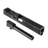 Brownells Glock® 19LS RMR Slide & Barrel Kit erbjuder en anpassad lösning med en förlängd slide och precisionstillverkad 9mm pipa för optimal prestanda.