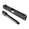 Brownells Glock® 19LS RMR Slide & Barrel Kit erbjuder en anpassad lösning med en förlängd slide och precisionsbearbetad 9mm pipa för optimal prestanda.