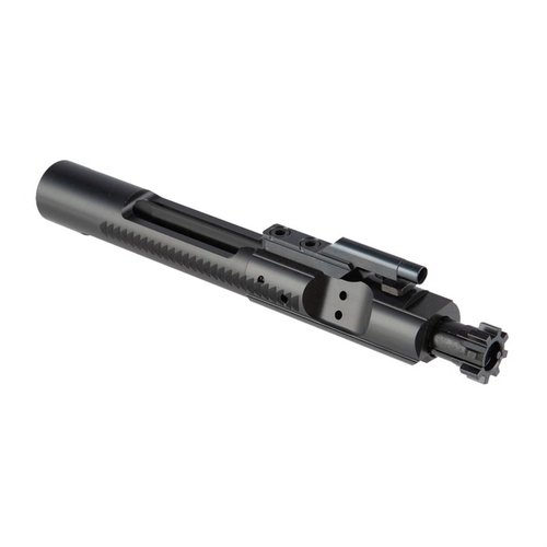 Brownells AR-15 Bolt Carrier Group erbjuder pålitlig drift med nitride-finish, 9310 verktygsstål och komplett uppsättning för 5.56 NATO och .223 Remington.